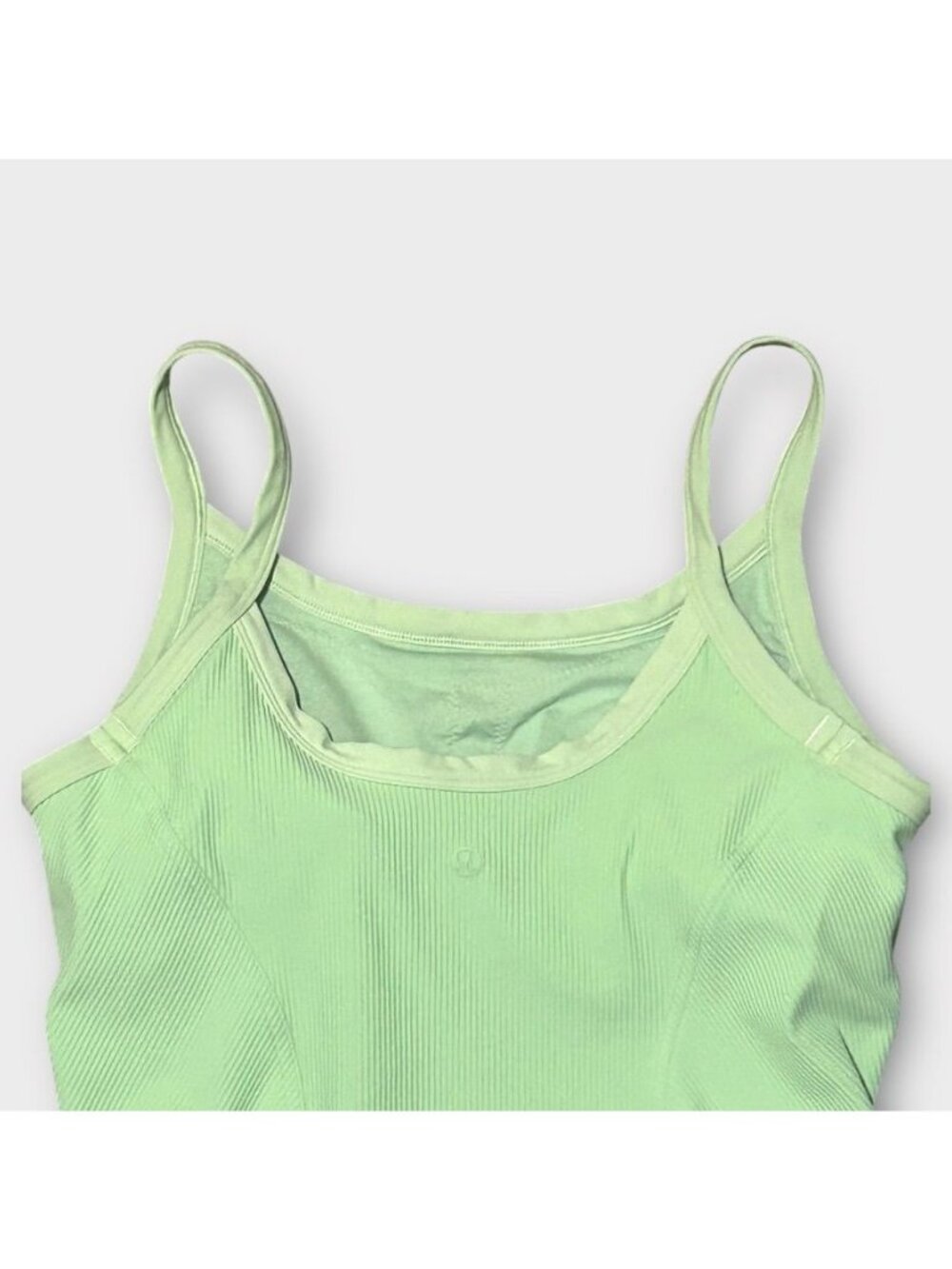 Lululemon Ribbed Yoga Bodysuit 10 Creamy Mint Athleisure EUC - Picture 8 of 10